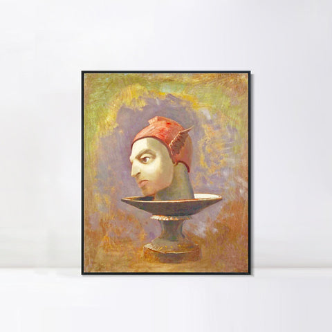 INVIN ART Framed Canvas Series#074 by Odilon Redon Wall Art Living Room Home Office Decorations