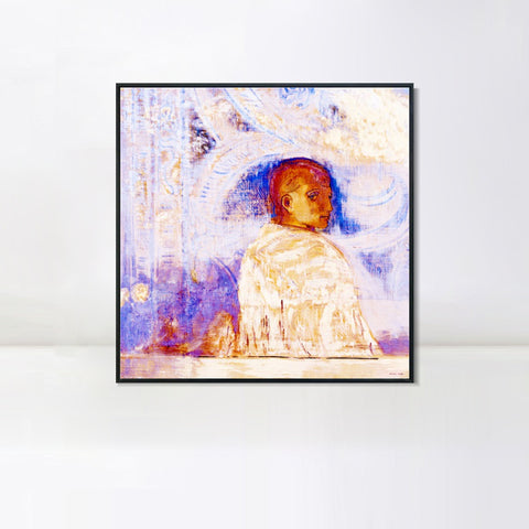 INVIN ART Framed Canvas Series#076 by Odilon Redon Wall Art Living Room Home Office Decorations