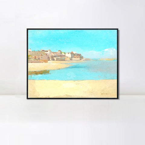 INVIN ART Framed Canvas Series#084 by Odilon Redon Wall Art Living Room Home Office Decorations