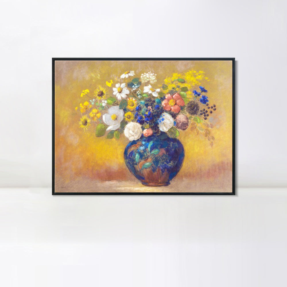 INVIN ART Framed Canvas Series#086 by Odilon Redon Wall Art Living Room Home Office Decorations