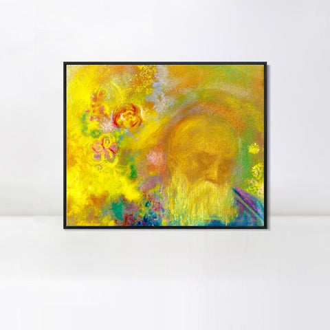 INVIN ART Framed Canvas Series#089 by Odilon Redon Wall Art Living Room Home Office Decorations