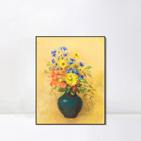 INVIN ART Framed Canvas Series#095 by Odilon Redon Wall Art Living Room Home Office Decorations