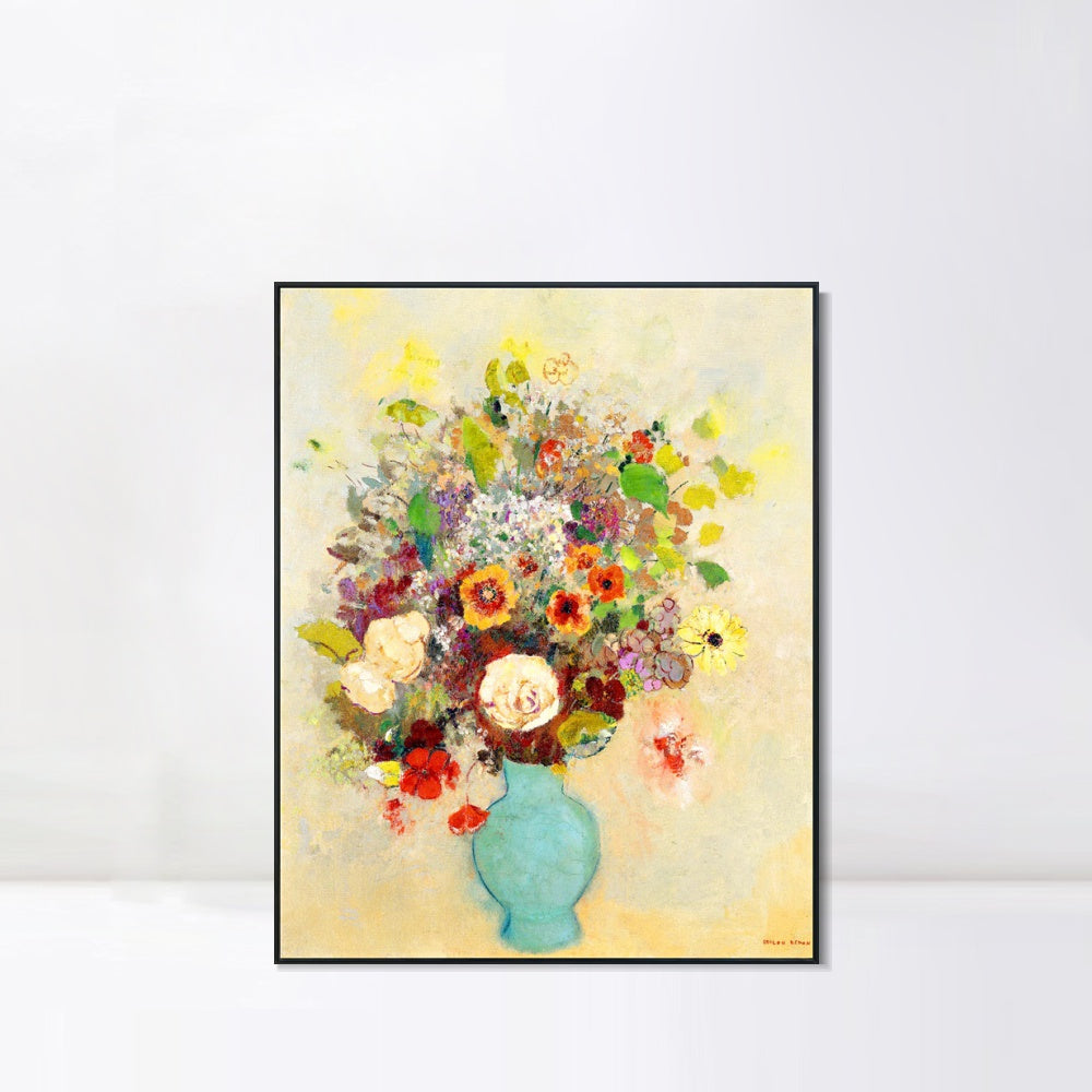 INVIN ART Framed Canvas Series#098 by Odilon Redon Wall Art Living Room Home Office Decorations