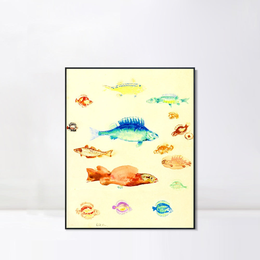 INVIN ART Framed Canvas Series#111 by Odilon Redon Wall Art Living Room Home Office Decorations