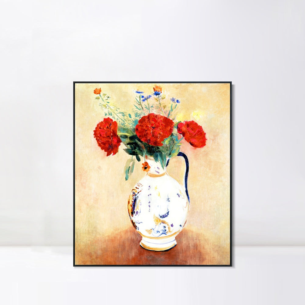 INVIN ART Framed Canvas Series#123 by Odilon Redon Wall Art Living Room Home Office Decorations