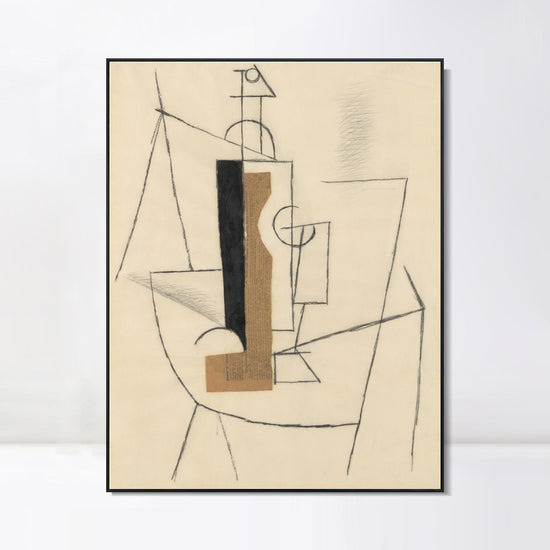 INVIN ART Framed Canvas Giclee Print Art Series#42 by Pablo Picasso Wall Art