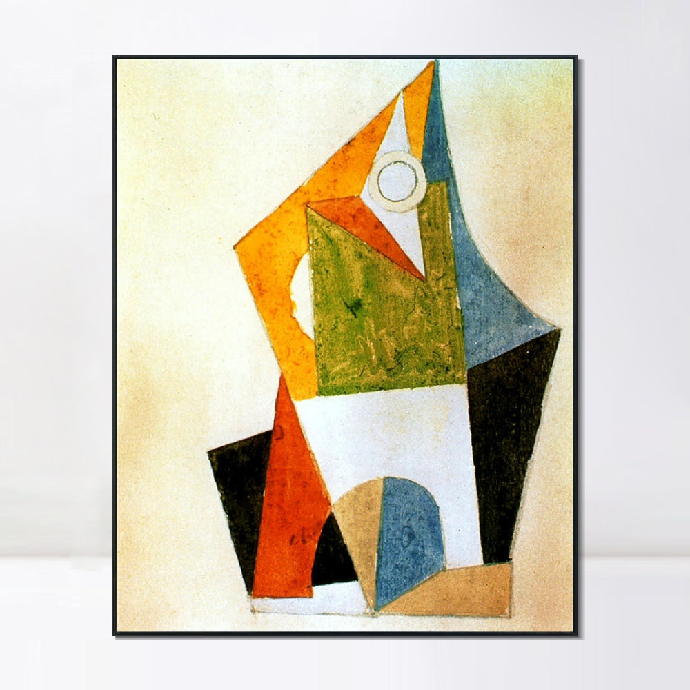 INVIN ART Framed Canvas Giclee Print Art 1920 Composition by Pablo Picasso Wall Art