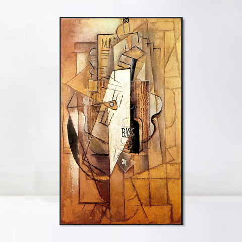 INVIN ART Framed Canvas Giclee Print Art Series#386 by Pablo Picasso Wall Art Living Room Home Office Decorations