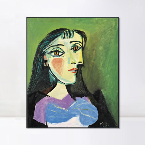 INVIN ART Framed Canvas Giclee Print Art Series#401 by Pablo Picasso Wall Art Living Room Home Office Decorations