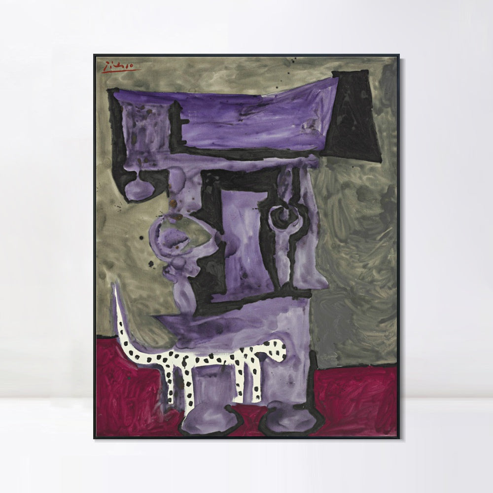 INVIN ART Framed Canvas Giclee Print Art Series#409 by Pablo Picasso Wall Art