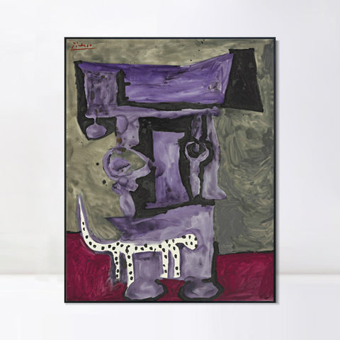 INVIN ART Framed Canvas Giclee Print Art Series#409 by Pablo Picasso Wall Art Living Room Home Office Decorations