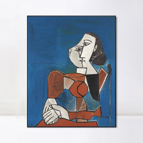 INVIN ART Framed Canvas Giclee Print Art Series#410 by Pablo Picasso Wall Art Living Room Home Office Decorations