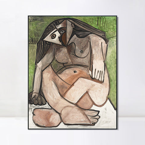 INVIN ART Framed Canvas Giclee Print Art Series#414 by Pablo Picasso Wall Art Living Room Home Office Decorations