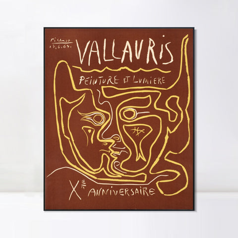 INVIN ART Framed Canvas Giclee Print Art Series#430 by Pablo Picasso Wall Art Living Room Home Office Decorations