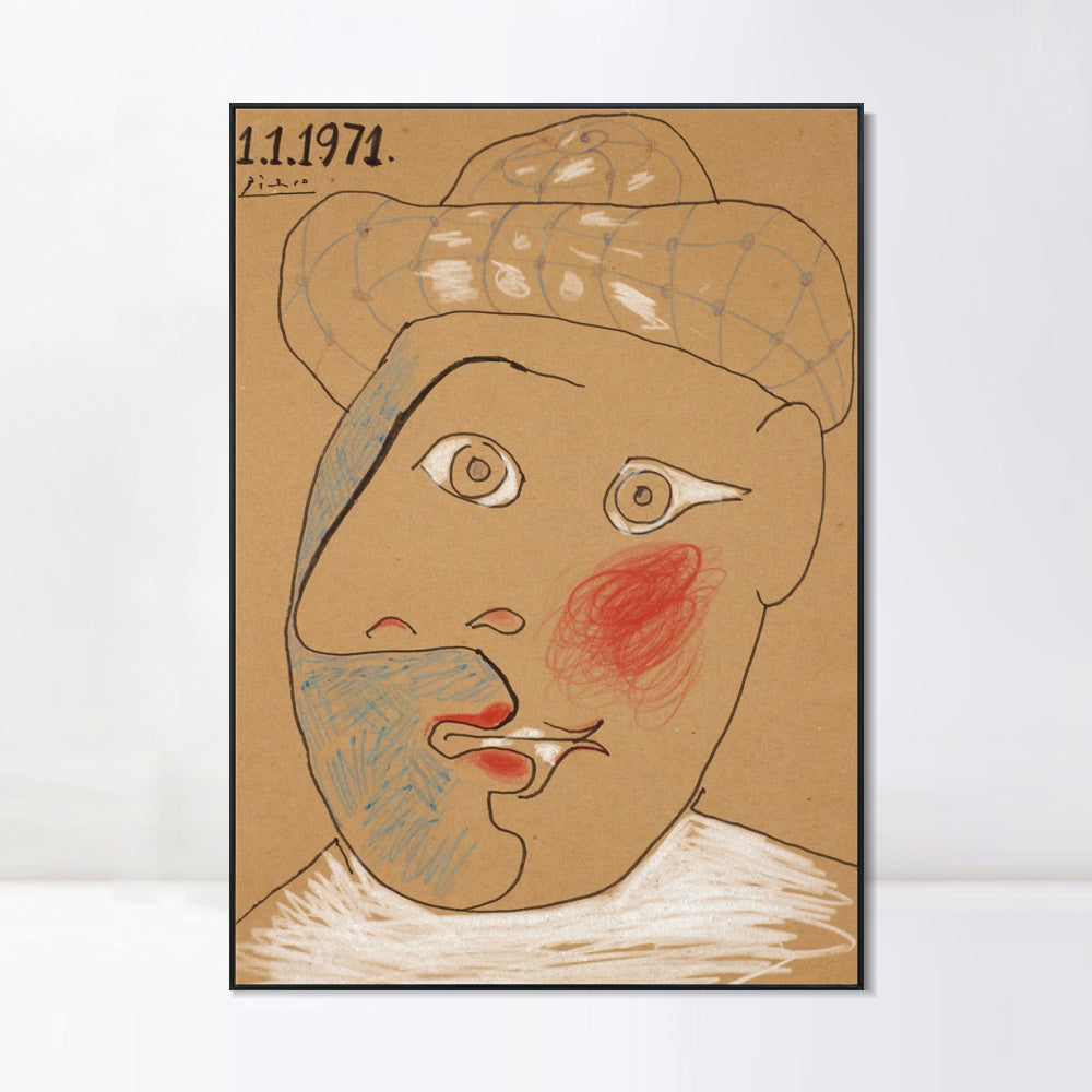 INVIN ART Framed Canvas Giclee Print Art Series#440 by Pablo Picasso Wall Art
