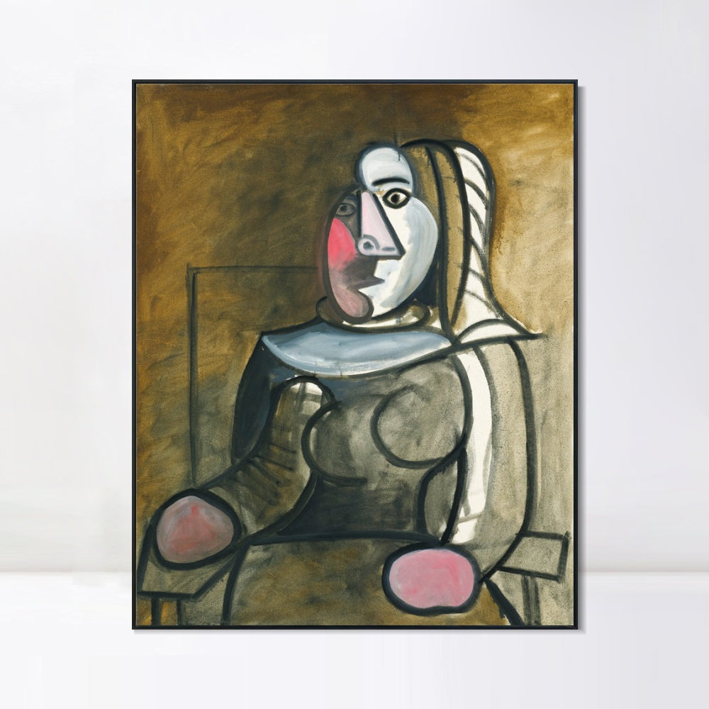 INVIN ART Framed Canvas Giclee Print Art Series#463 by Pablo Picasso Wall Art