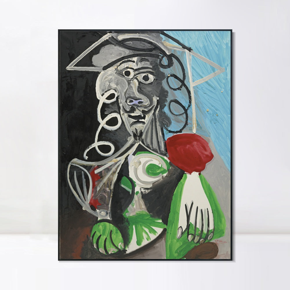 INVIN ART Framed Canvas Giclee Print Art Series#469 by Pablo Picasso Wall Art