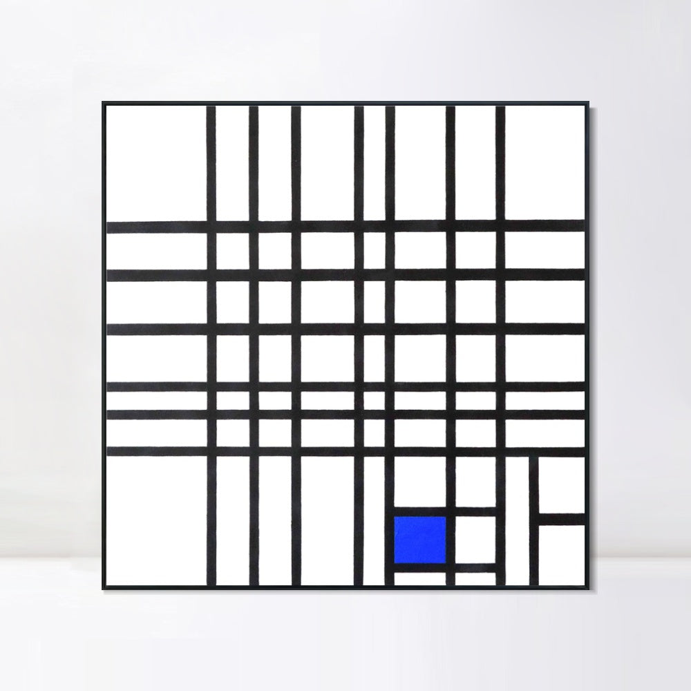 INVIN ART Framed Canvas Series#018 by Piet Cornelies Mondrian Wall Art Living Room Home Office Decorations