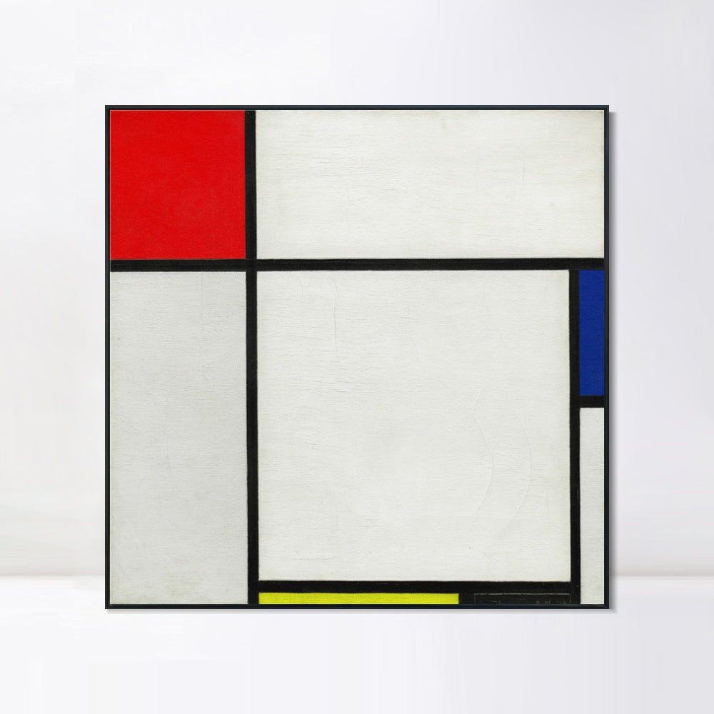 INVIN ART Framed Canvas Series#025 by Piet Cornelies Mondrian Wall Art Living Room Home Office Decorations