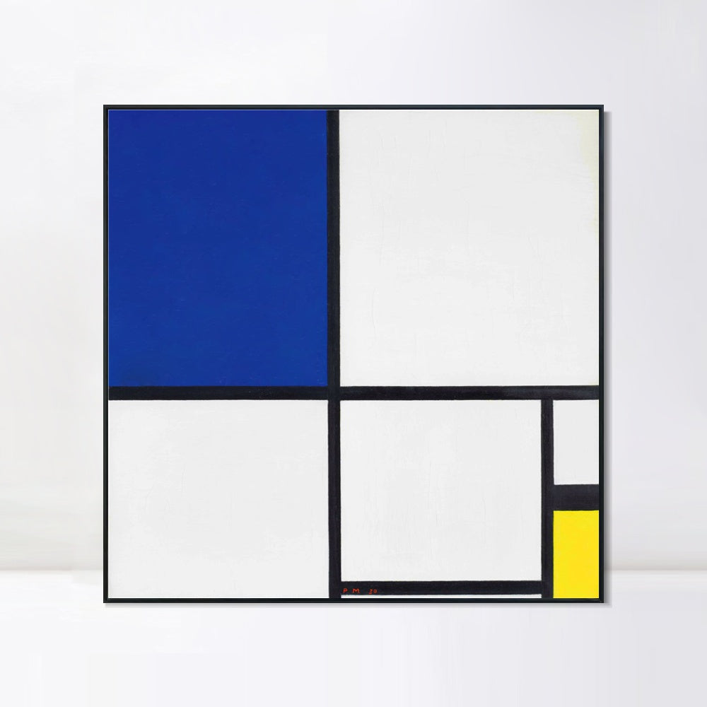 INVIN ART Framed Canvas Series#037 by Piet Cornelies Mondrian Wall Art Living Room Home Office Decorations
