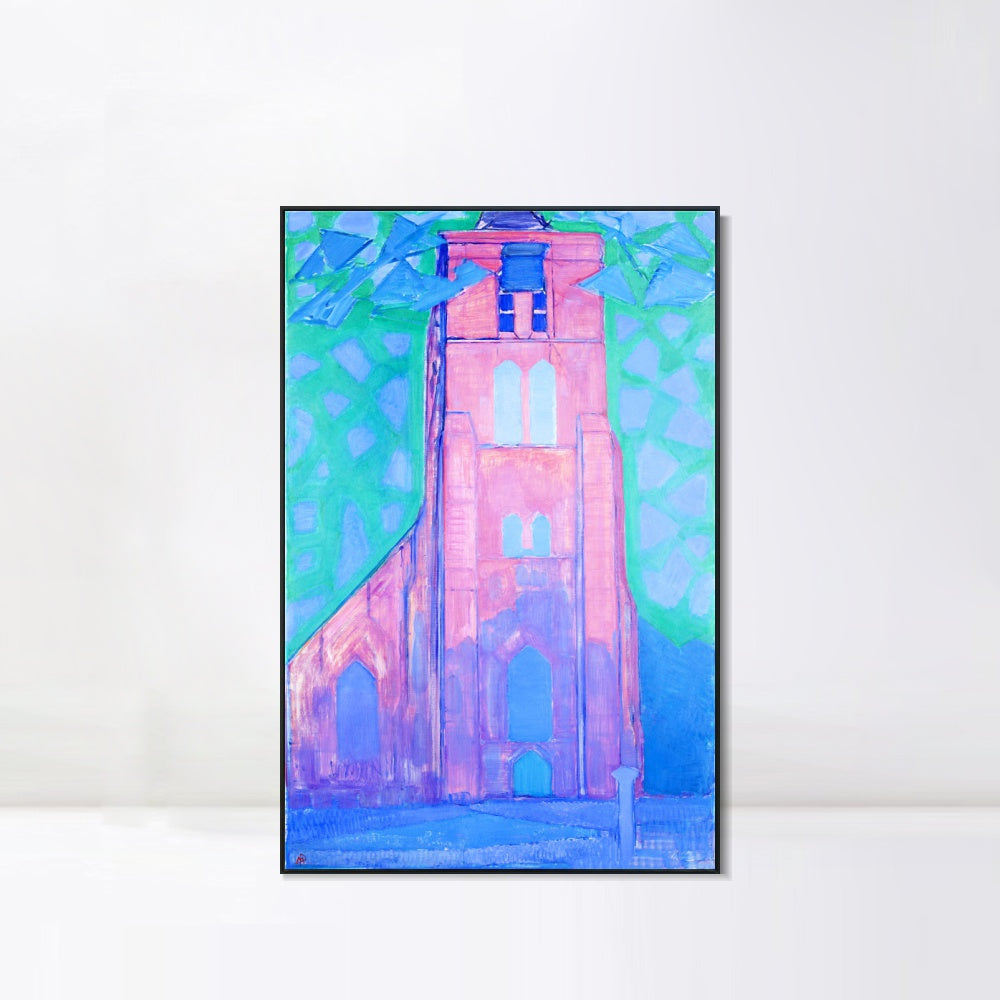 INVIN ART Framed Canvas Series#068 by Piet Cornelies Mondrian Wall Art Living Room Home Office Decorations