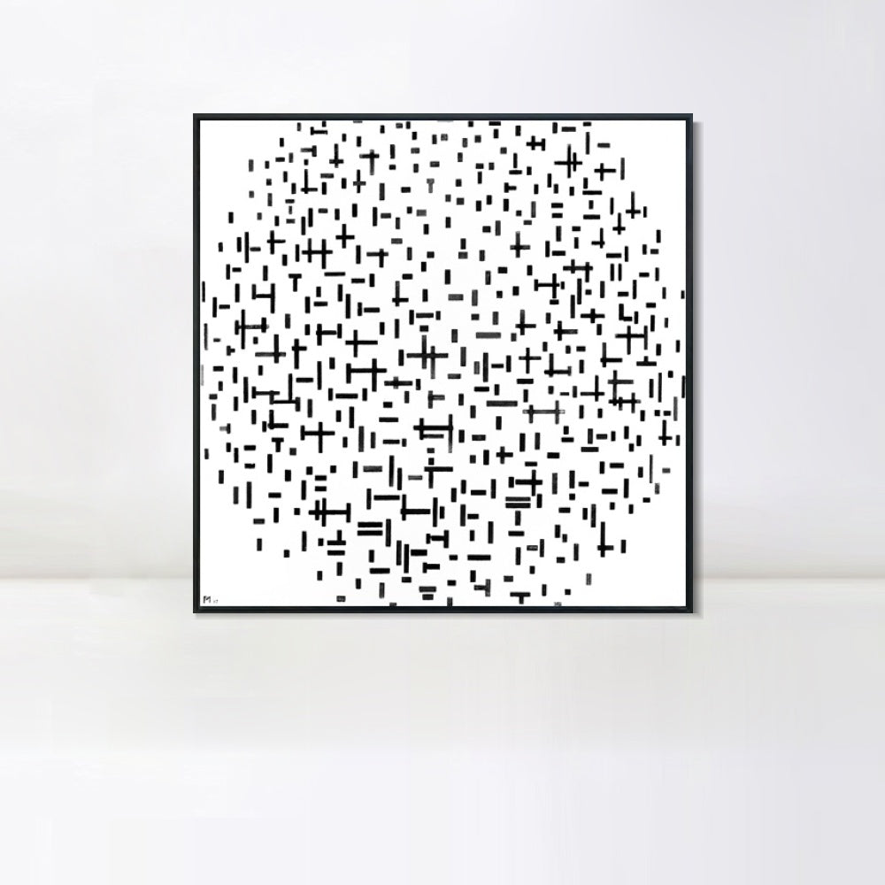 INVIN ART Framed Canvas Series#086 by Piet Cornelies Mondrian Wall Art Living Room Home Office Decorations