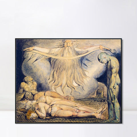 INVIN ART Framed Canvas Giclee Print Art Finals Week As Told by William Blake Wall Art Living Room Home Office Decorations