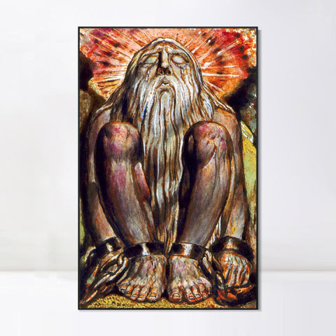 INVIN ART Framed Canvas Giclee Print Art Finals Week As Told#3 by William Blake Wall Art Living Room Home Office Decorations