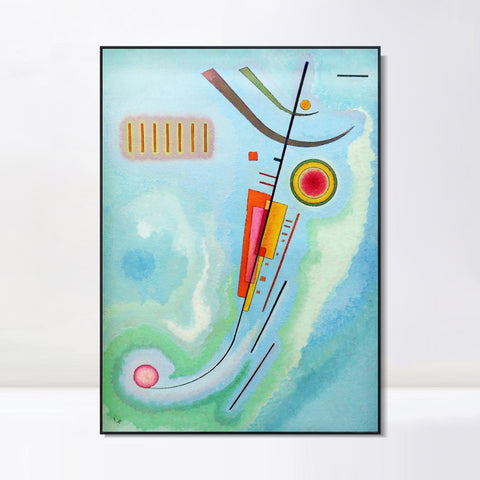 INVIN ART Framed Canvas Giclee Print luminoso,1930 by Wassily Kandinsky Wall Art Living Room Home Office Decorations