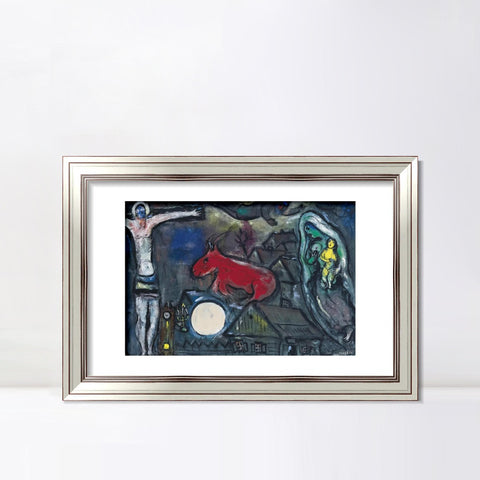 INVIN ART Framed Canvas Art Giclee Print Series#031 by Marc Chagall Wall Art Room Living Office Home Decorations