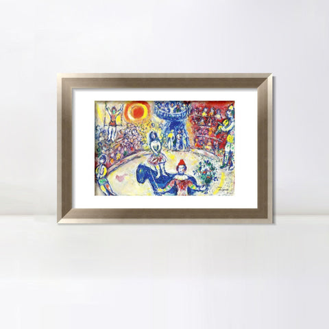 INVIN ART Framed Canvas Art Giclee Print Wedding by Marc Chagall Wall Art Room Living Office Home Decorations