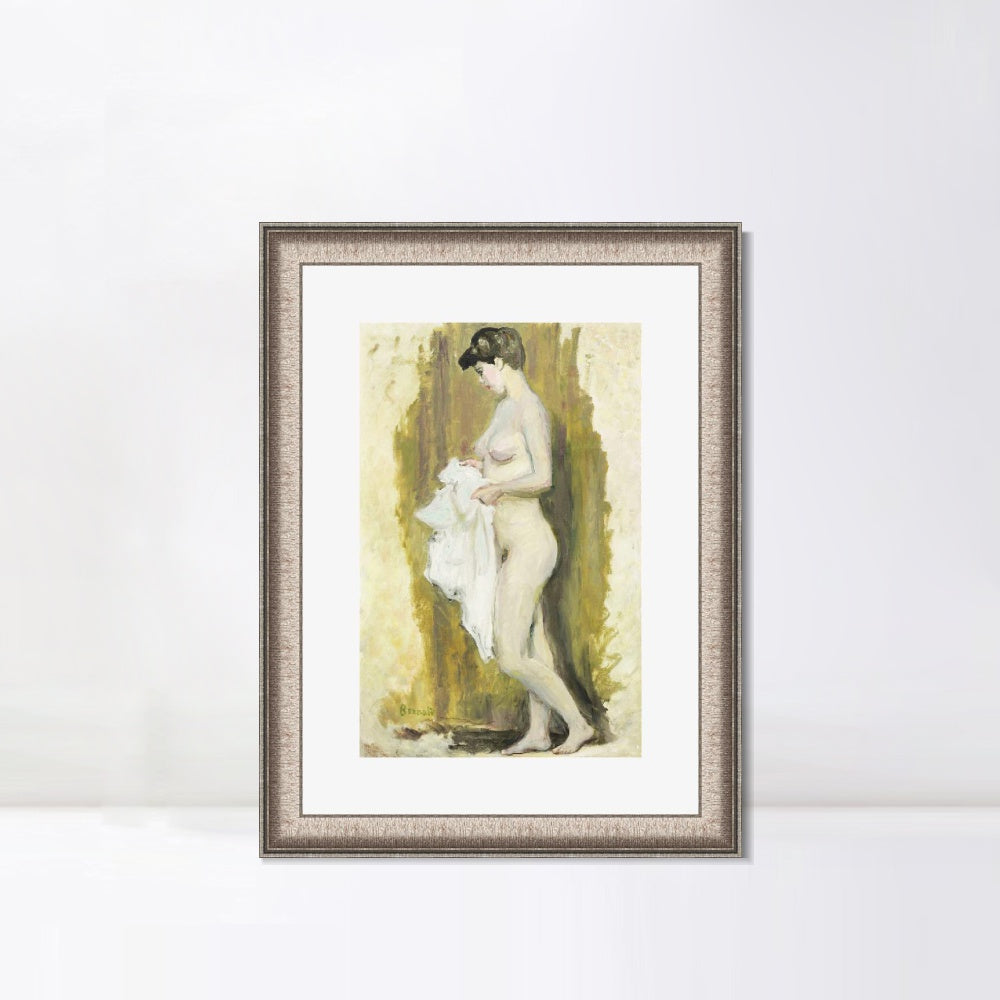 INVIN ART Framed Canvas Art Giclee Print Naked woman 2 by Marc Chagall Wall Art Room Living Office Home Decorations