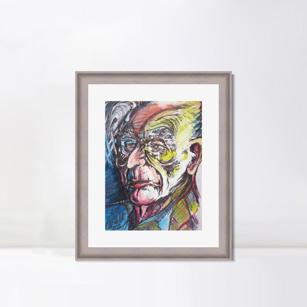 INVIN ART Framed Canvas Art Giclee Print Series#094 by Marc Chagall Wall Art Room Living Office Home Decorations
