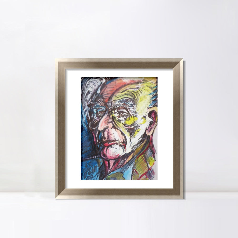 INVIN ART Framed Canvas Art Giclee Print Series#094 by Marc Chagall Wall Art Room Living Office Home Decorations