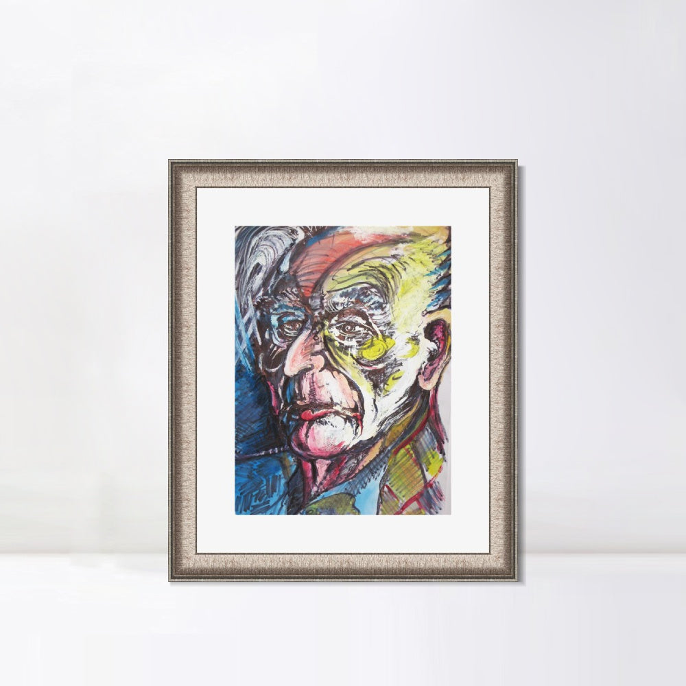 INVIN ART Framed Canvas Art Giclee Print Series#094 by Marc Chagall Wall Art Room Living Office Home Decorations