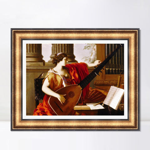INVIN ART Framed Canvas Art Giclee Print Series#001 by Michelangelo Merisi da Caravaggio Wall Art Living Room Home Office Decorations