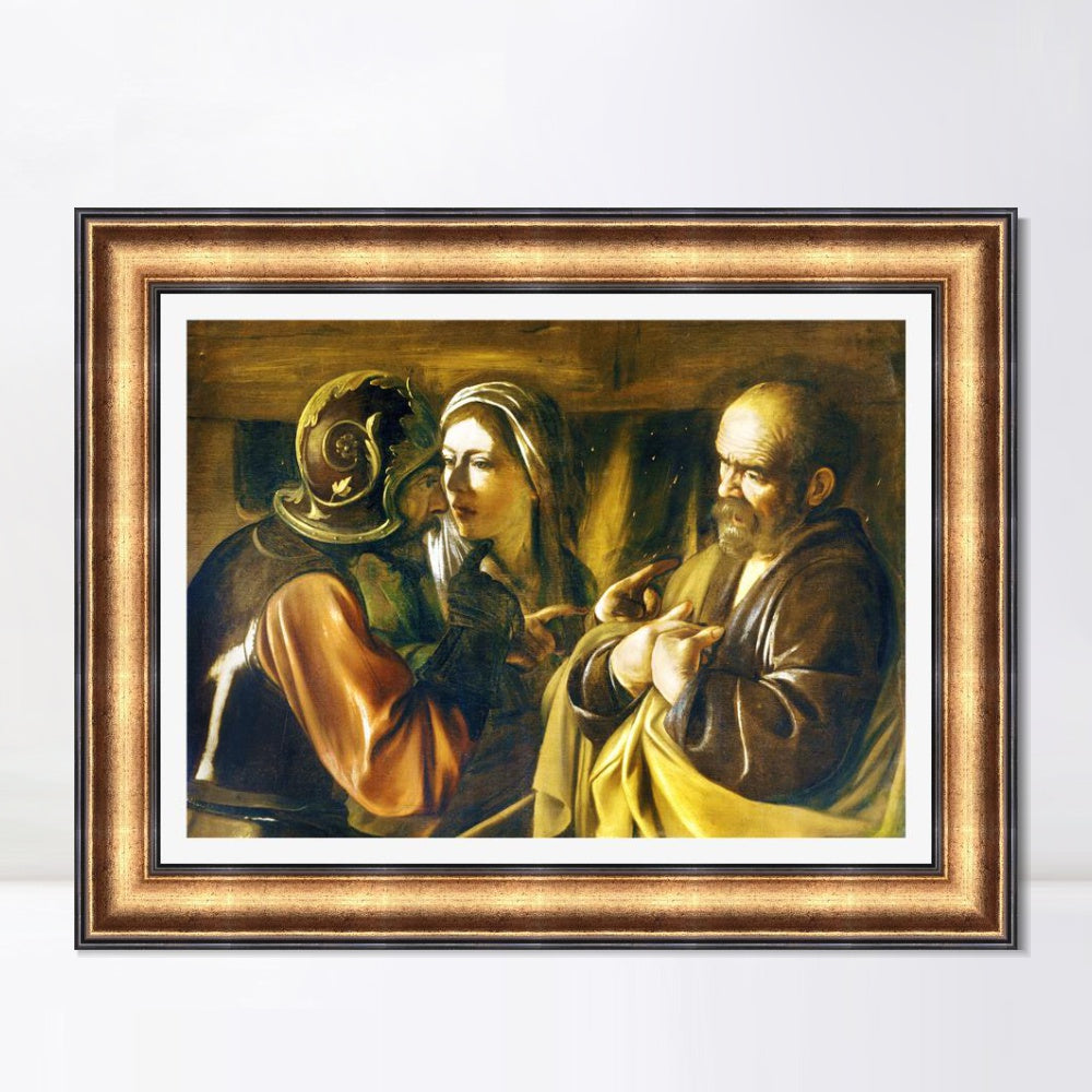 INVIN ART Framed Canvas Art Giclee Print Series#002 by Michelangelo Merisi da Caravaggio Wall Art
