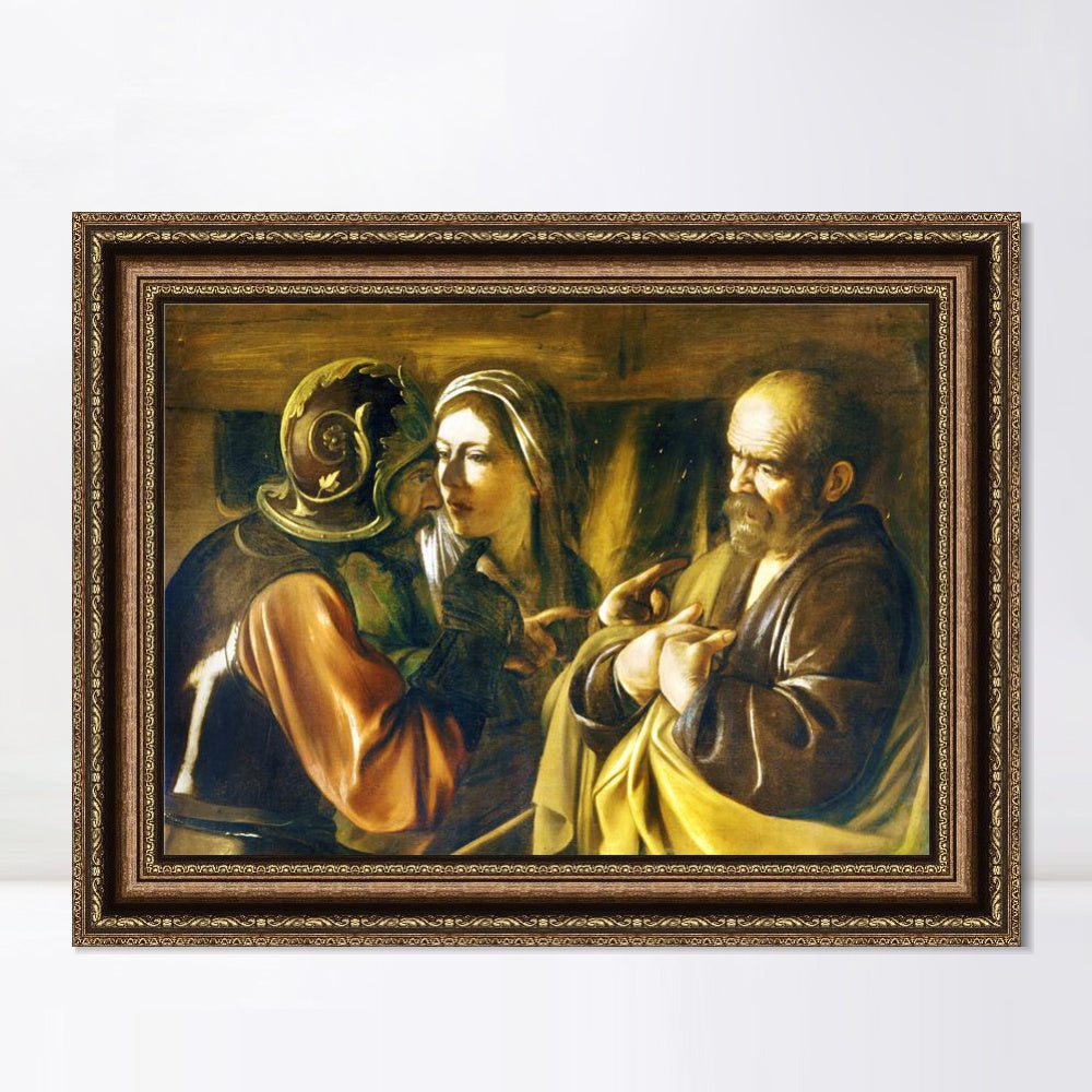 INVIN ART Framed Canvas Art Giclee Print Series#002 by Michelangelo Merisi da Caravaggio Wall Art