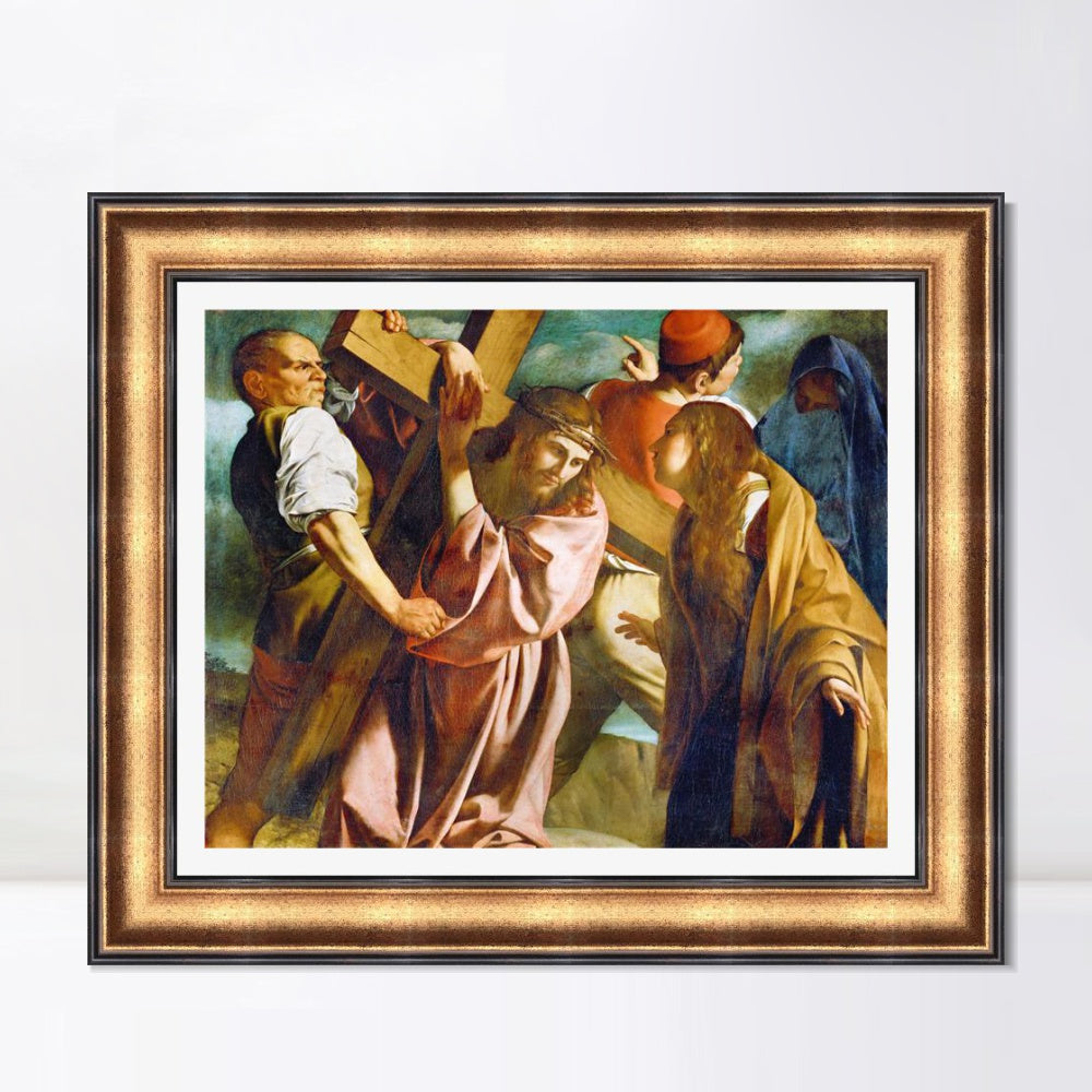 INVIN ART Framed Canvas Art Giclee Print Series#004 by Michelangelo Merisi da Caravaggio Wall Art