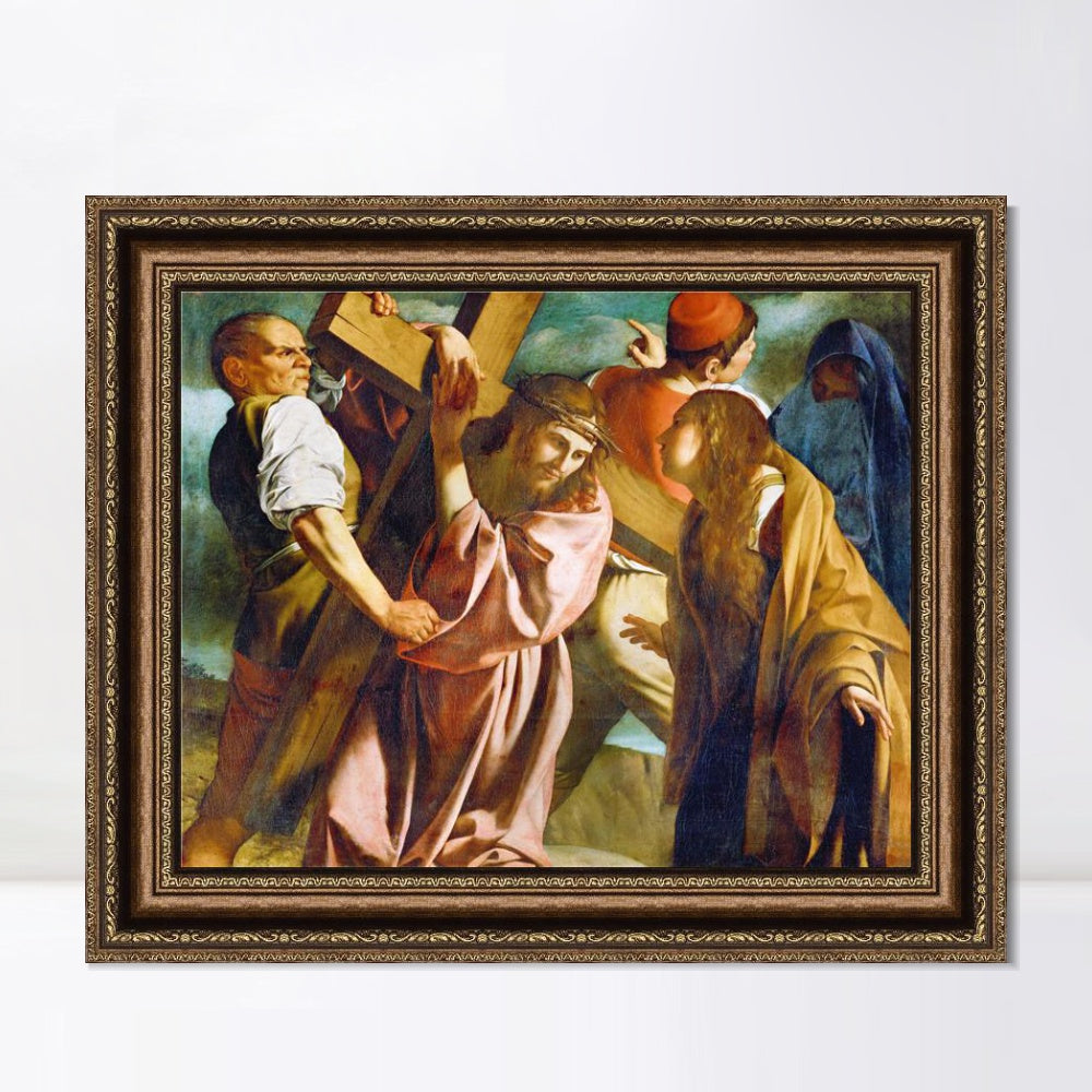 INVIN ART Framed Canvas Art Giclee Print Series#004 by Michelangelo Merisi da Caravaggio Wall Art