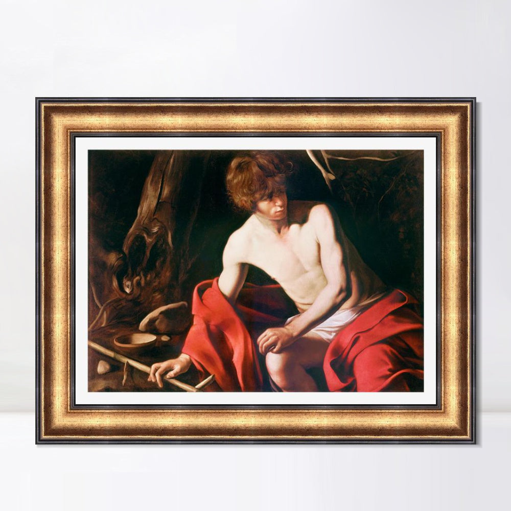 INVIN ART Framed Canvas Art Giclee Print Series#006 by Michelangelo Merisi da Caravaggio Wall Art