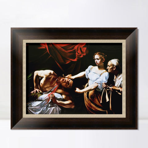 INVIN ART Framed Canvas Art Giclee Print Judith Beheading Holofernes by Michelangelo Merisi da Caravaggio Wall Art Living Room Home Office Decorations