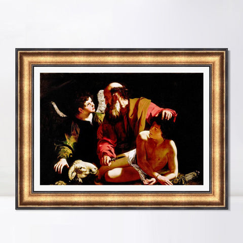 INVIN ART Framed Canvas Art Giclee Print Series#012 by Michelangelo Merisi da Caravaggio Wall Art Living Room Home Office Decorations