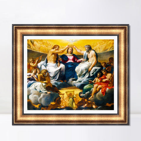 INVIN ART Framed Canvas Art Giclee Print Series#019 by Michelangelo Merisi da Caravaggio Wall Art Living Room Home Office Decorations