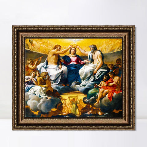 INVIN ART Framed Canvas Art Giclee Print Series#019 by Michelangelo Merisi da Caravaggio Wall Art Living Room Home Office Decorations