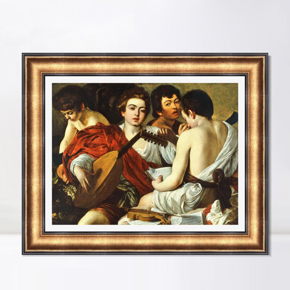 INVIN ART Framed Canvas Art Giclee Print Series#022 by Michelangelo Merisi da Caravaggio Wall Art Living Room Home Office Decorations