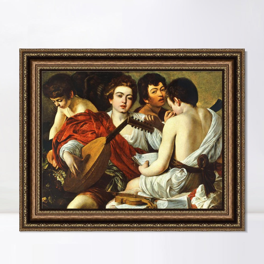 INVIN ART Framed Canvas Art Giclee Print Series#022 by Michelangelo Merisi da Caravaggio Wall Art Living Room Home Office Decorations