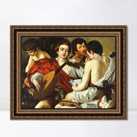 INVIN ART Framed Canvas Art Giclee Print Series#022 by Michelangelo Merisi da Caravaggio Wall Art Living Room Home Office Decorations