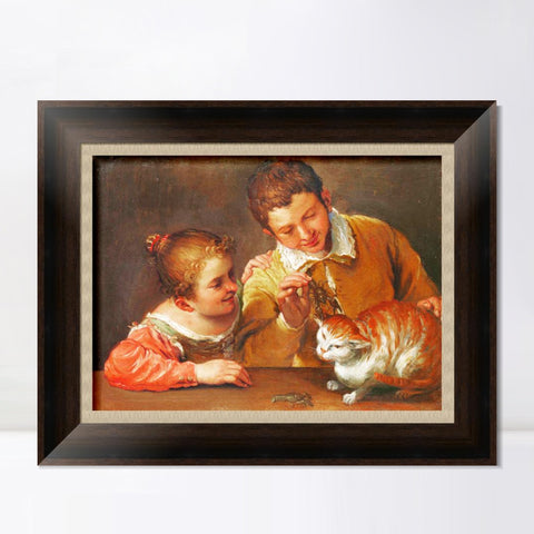 INVIN ART Framed Canvas Art Giclee Print Series#023 by Michelangelo Merisi da Caravaggio Wall Art Living Room Home Office Decorations