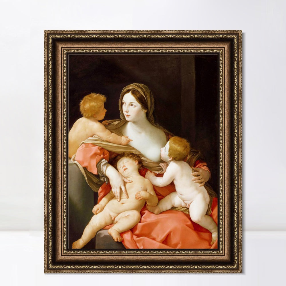 INVIN ART Framed Canvas Art Giclee Print Series#027 by Michelangelo Merisi da Caravaggio Wall Art